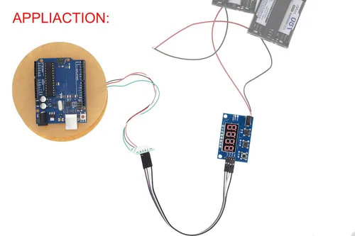 Miniatura 7 de DAOKI HX711 Kit de módulo de sensor de peso, sensor de peso de célula de carga digital, módulo A/D, 11.0 lbs, báscula de cocina electrónica portátil