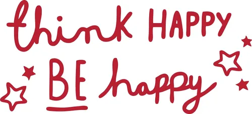 Miniatura 10 de Decaltor Think Happy Be Happy - Calcomanía para pared, con texto en inglés "Think Happy Be Happy" (texto en inglés) con texto en inglés "Think Happy