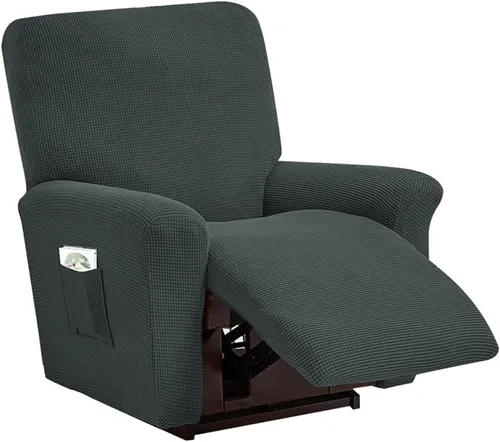 Miniatura 37 de vctops Fundas elásticas resistentes al agua, para sofá reclinable, suaves y lisas, con correa elástica antideslizante, protector de muebles