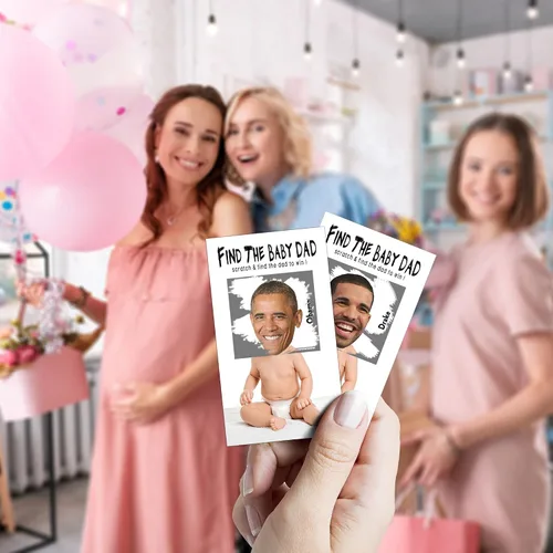 Miniatura 5 de Juegos de rascar para baby shower para niños, tarjetas para raspar, revelación de género y suministros de juegos de fiesta de embarazo, 36 tarjetas