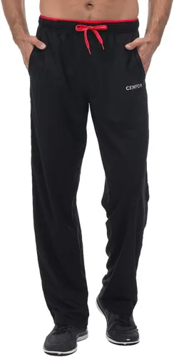 Pantalones de deporte para hombre con bolsillos con parte inferior abierta, pantalones de entrenamiento para atletismo, trotar, entrenar, casual