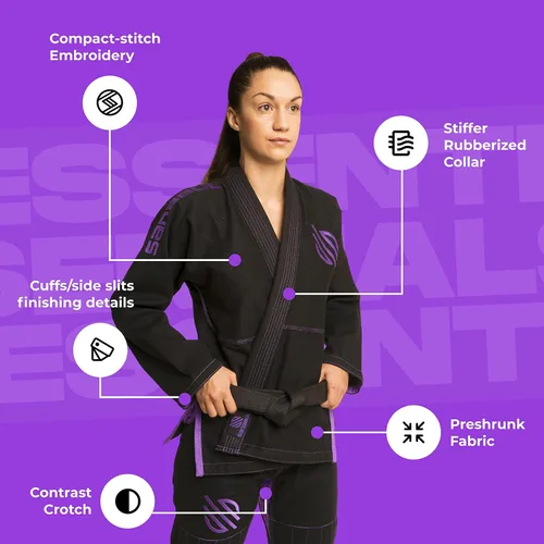 Miniatura 4 de Sanabul Essential BJJ Gi for Women Female Brazilian Jiu Jitsu Gi Lightweight Preshrunk Fabric
