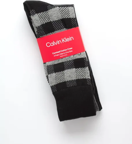 Miniatura 2 de Calvin Klein Calcetines de vestir para hombre - Calcetines de rayas de mezcla de algodón (paquete de 4)