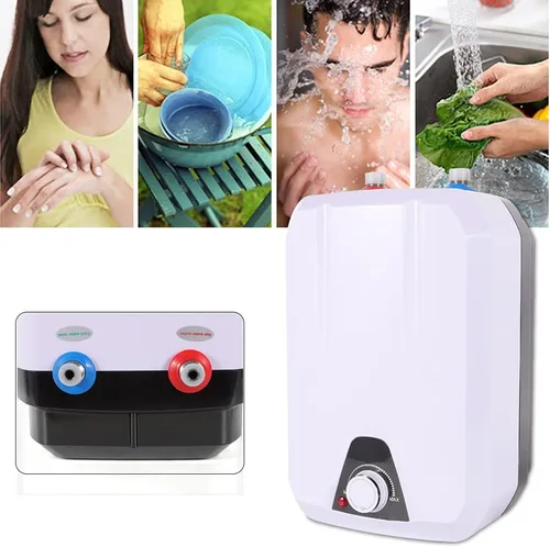 Miniatura 4 de Calentador de agua eléctrico, calentador de agua eléctrico sin tanque de 110 V 8 L, calentador de agua caliente inteligente, calentador de agua