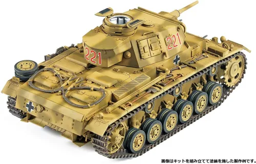 Miniatura 2 de Academy 1/35 Alemán Panzer III AUSF.J Norte de África # 13531 Kits de modelo Hobby