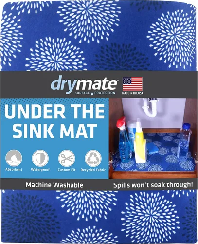 Miniatura 14 de Tapete Premium Drymate para Debajo del Fregadero, Tapetes Impermeables de Protección para Gabinetes de Cocina y Baño, Forros Absorbentes