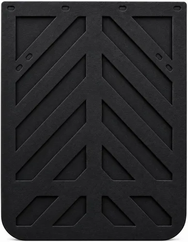 Miniatura 3 de Guardabarros negros para semi camión y remolque - Chevron 61 x 61 cm de hule resistente - Juego de 2
