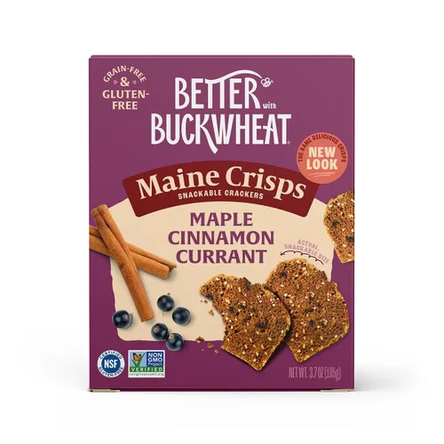 Miniatura 9 de Maine Crisp Galletas Crujientes de Arándano Rojo y Almendra - Galletas Sin Gluten - Galletas para Aperitivo, Sin Granos, Sin OMG - Sabor Dulce