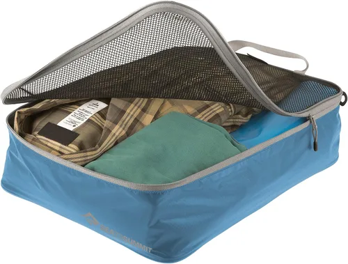 Miniatura 15 de Sea to Summit Organizador de embalaje de bolsa de malla de ropa ligera que viaja, Atoll Azul, Small / 3