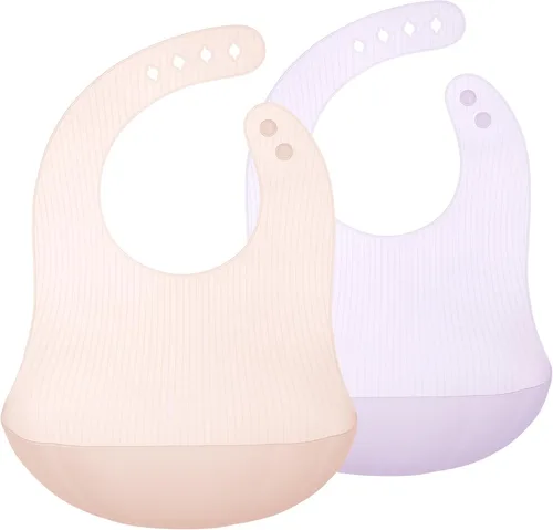 Miniatura 14 de Babero de silicona Olababy Fold N Go con estuche de viaje Diseño ligero alivia las contusiones por presión para bebés y niños pequeños