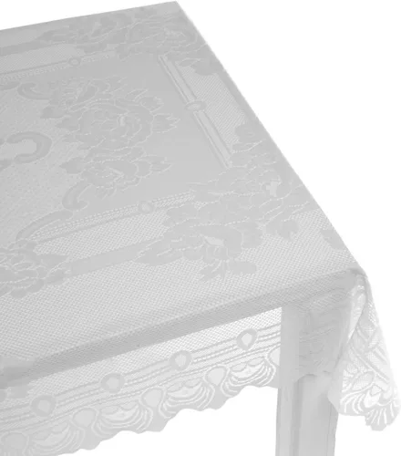 Miniatura 2 de LORRAINE HOME FASHIONS Mantel Sharon, 52 x 70 pulgadas, color crema