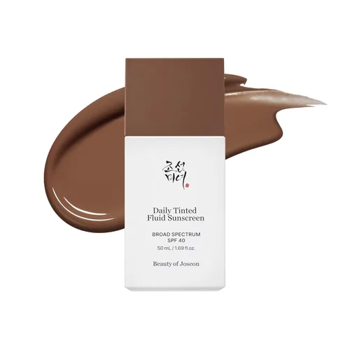 Beauty of Joseon Protector solar diario fluido con color 12 tonos para cara hidratante de amplio espectro SPF 40 Cuidado de la piel coreano 50ml,