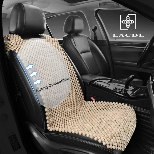 Miniatura 6 de LACDL Fundas de asiento de automóvil con cuentas para automóviles, funda de asiento de cuentas de enfriamiento para camiones y SUV, almohadilla
