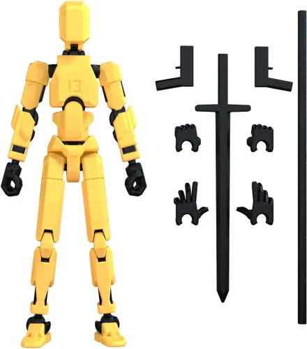 Miniatura 20 de MerryXD Figura de acción de Titan 13, figura de acción Lucky 13, figura de acción T13, figura de acción impresa en 3D con múltiples articulaciones