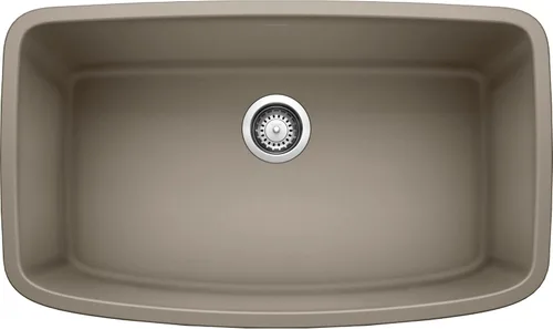 BLANCO Truffle 441772 VALEA SILGRANIT - Fregadero de cocina con tazón súper individual, 32 x 19 pulgadas, 32 pulgadas de largo x 19 pulgadas de