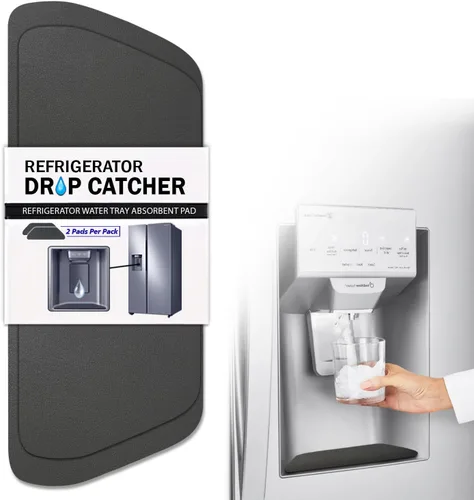 Colector de goteo para bandeja de agua del refrigerador, almohadilla absorbente para bandeja de goteo del refrigerador, protege contra derrames de