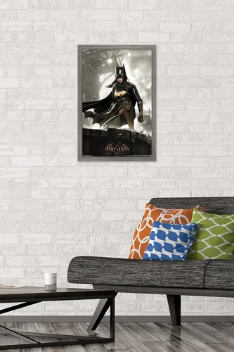 Miniatura 2 de Trends International DC Comics Video Game-Arkham Knight-Batgirl - Póster de pared, 14.72 x 22.37 pulgadas, versión enmarcada de madera de granero