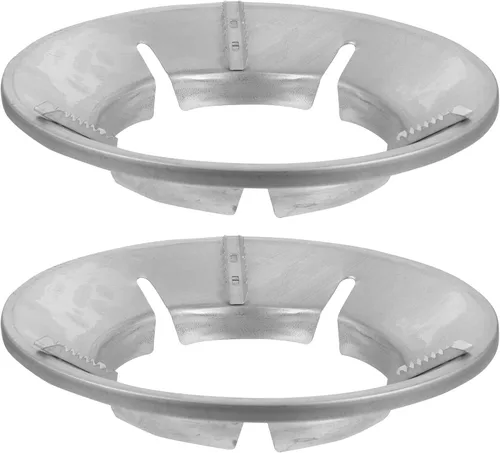Miniatura 11 de Kichvoe Anillo wok resistente al viento para estufa de gas con estante de hierro fundido antideslizante, accesorio universal de 10.03 x 10.03 x 2.16