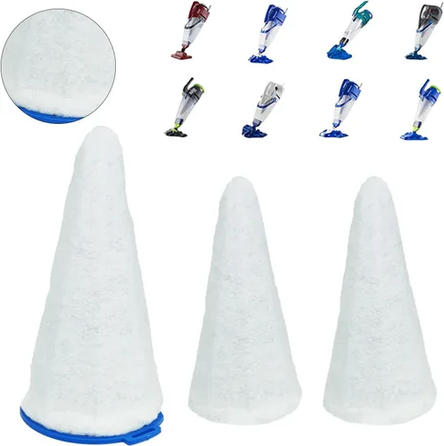 Miniatura 9 de Soporte de algodón de repuesto para filtro de vacío para Pool Blaster (1 cono azul)