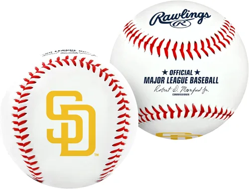 Miniatura 13 de Rawlings Béisbol oficial de la MLB 2026 con logo del equipo Todos los 30 equipos de la MLB disponibles
