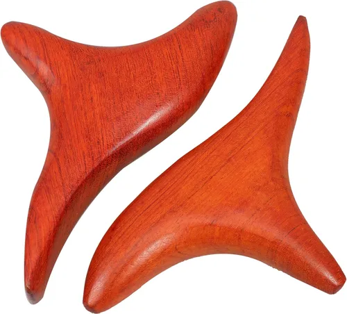 COHEALI Paquete de 2 varillas de masaje de madera, varillas de masaje de punto de gatillo para alivio muscular de tejido profundo, herramientas