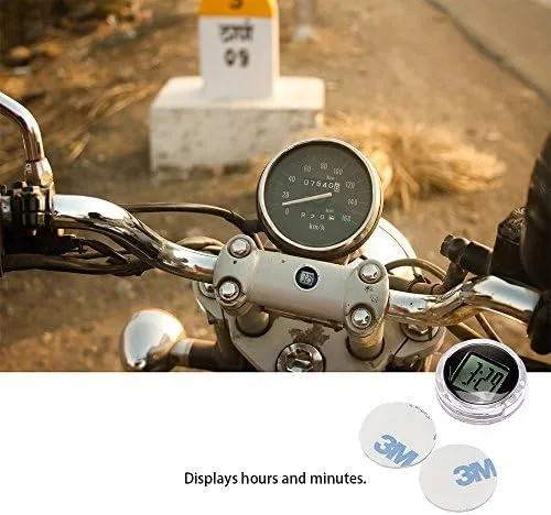 Miniatura 7 de Reloj digital impermeable para motocicleta, paquete de 4, 1.1 pulgadas de diámetro