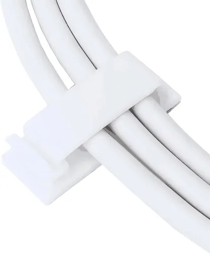 Miniatura 4 de Conwork - Clips para cables, organizador de cables Ethernet, abrazaderas adhesivas para gestión de cables, soporte para cables de escritorio