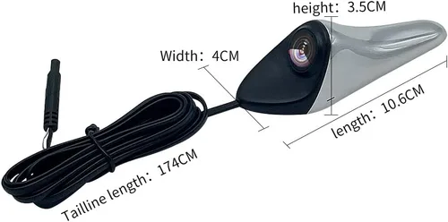 Miniatura 7 de CVBS Signals Cámara de punto ciego Cámara de visión lateral del coche IP68 impermeable 120 grados gran angular vista lateral espejo kit gris oscuro