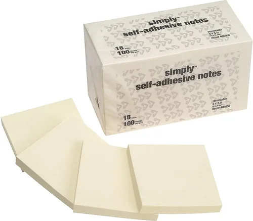 Miniatura 2 de Highland Notes, 3 x 3 pulgadas, amarillo, 18-padsPack