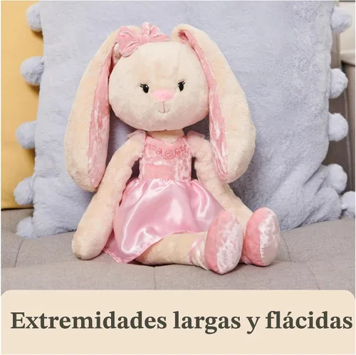 Miniatura 4 de GUND Amigos para llevar de peluche, conejita de ballet, animal de peluche de conejo para edades de 1 año en adelante, rosa, 15 pulg Conejito