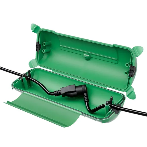 Miniatura 14 de Flemoon [Paquete de 3] Cubierta de cable de extensión para exteriores, impermeable, resistente a la intemperie, caja de conexión eléctrica