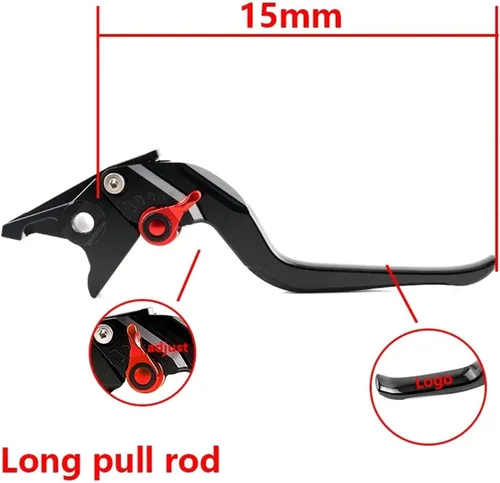 Miniatura 7 de 2025 New Brake Clutch Lever Motorcycle CNC Adjustable Brake Clutch Levers Compatible with Yamaha FZ8 FZ 8 Fz8 FAZER 2011-2015(Long Black)