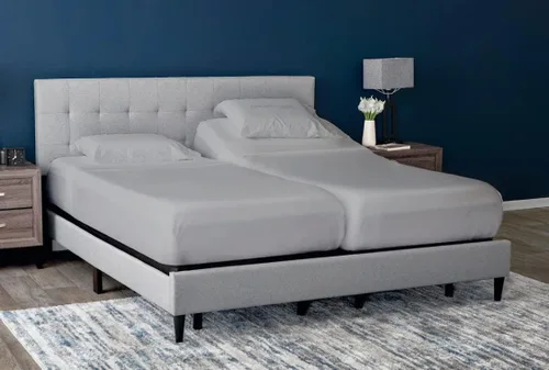 Miniatura 20 de Cottingon Juego de 5 sábanas divididas tamaño King para camas ajustables, juegos de ropa de cama 100% microfibra cepillada para camas de número