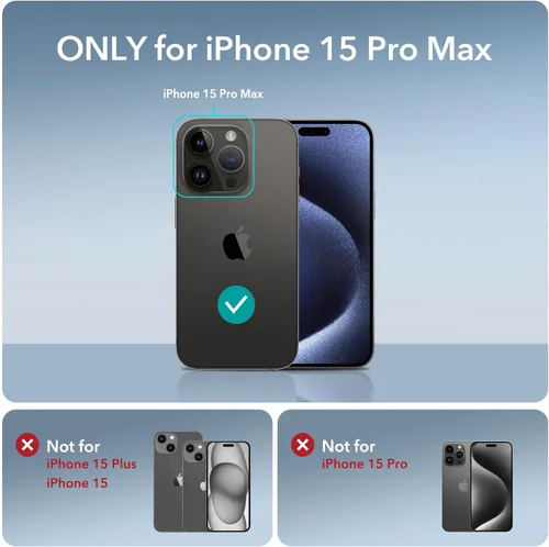 Miniatura 2 de ESR Funda para iPhone 15 Pro, compatible con MagSafe, protección de grado militar, esquinas de protección de aire a prueba de golpes, parte trasera
