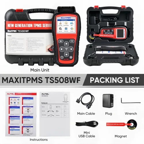 Miniatura 9 de Autel MaxiTPMS TS508WF TPMS herramienta de programación, 2026 WiFi Ver. de TS601 TS508 TS501 TS408, activar/volver a aprender sensores TPMS, sensor