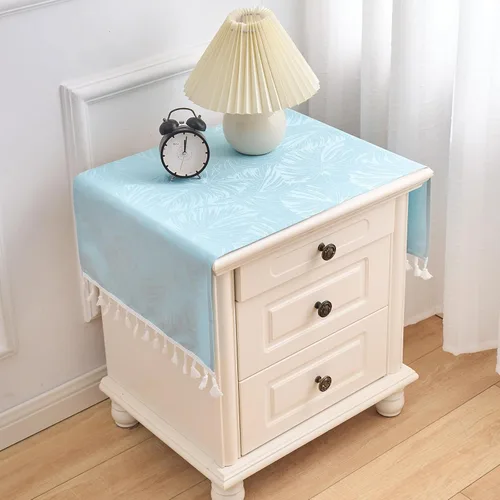 Miniatura 31 de Mantel redondo de tela de 60 pulgadas, mantel con diseño de hojas, borde festoneado, mantel sedoso, impermeable, resistente a las arrugas, lavable