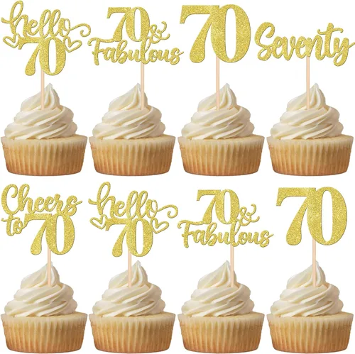 Miniatura 74 de 30 piezas de adornos para cupcakes de 12 cumpleaños feliz, brillantes doce, hola 12, felicitaciones a 12 años, adornos para cupcakes, 12