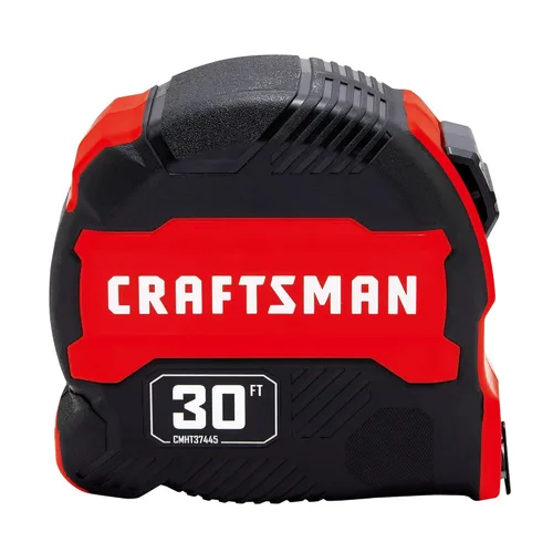 Miniatura 8 de CRAFTSMAN Cinta métrica de 30 pies con marcas de fracción, retráctil (CMHT37445S)