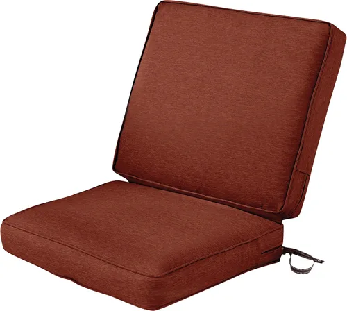 Miniatura 18 de Classic Accessories Montlake FadeSafe - Cojín para sillas de patio resistente al agua, 44 x 20 x 3 pulgadas, color beige antiguo, juego de cojines