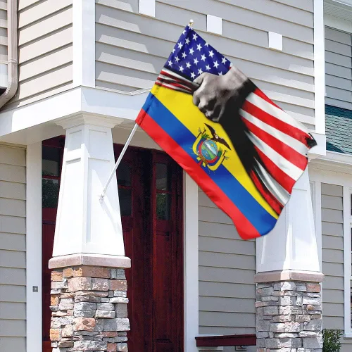 Miniatura 8 de Banderas-Bandera de Ecuador de Estados Unidos QNK464F, bandera de jardín (11.5 x 17.5 pulgadas) - Banderas de jardín de Estados Unidos de poliéster