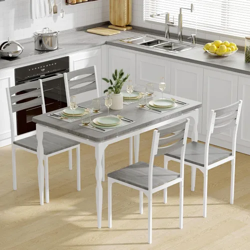 Miniatura 8 de IDEALHOUSE Juego de mesa de comedor de 3 piezas, juego de 2 mesas de comedor y sillas con patas en espiral, juego de comedor para 2, adecuado