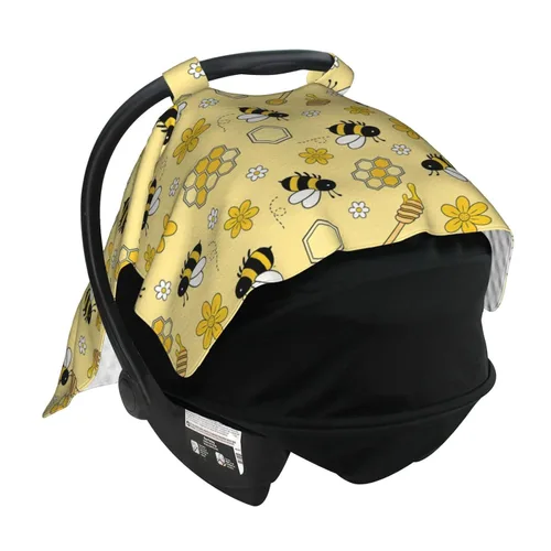 Miniatura 4 de Bee Baby - Cubierta de Toldo para Asiento de Coche, Cubierta de Lactancia Multiusos para Mamá, Fundas de Lactancia para Recién Nacidos, Regalo