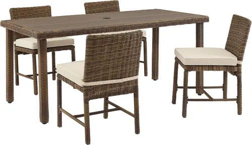 Miniatura 13 de Crosley Furniture Bradenton - Juego de 2 sillas para exteriores, sillas de mimbre para patio, terraza, patio trasero, color marrón desgastado