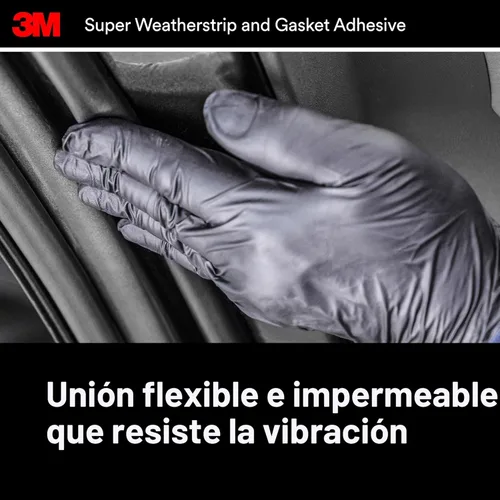 Miniatura 6 de 3M, 08581, tubo de adhesivo negro tipo burlete, superresistente, 2 onzas.