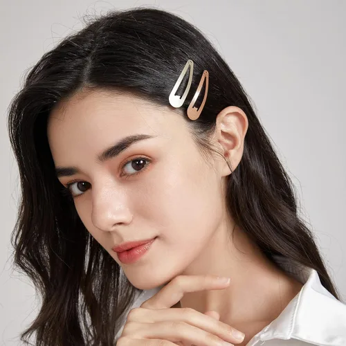Miniatura 5 de Dofash Pinzas para el cabello a presión de metal, 2.0 in, accesorios básicos para el cabello, pinzas para el cabello de estrella, 12 piezas