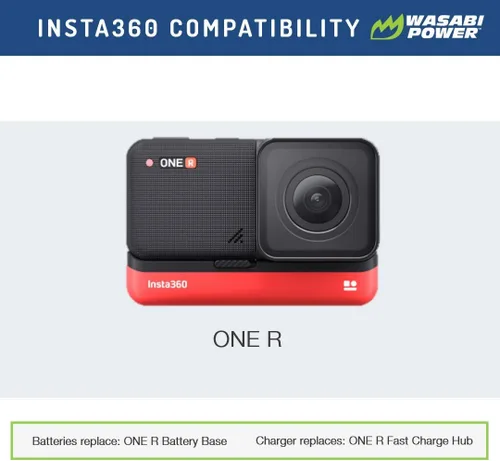 Miniatura 2 de Wasabi Power Cargador USB dual para Insta360 ONE R compatible con cámara Insta360 ONE R