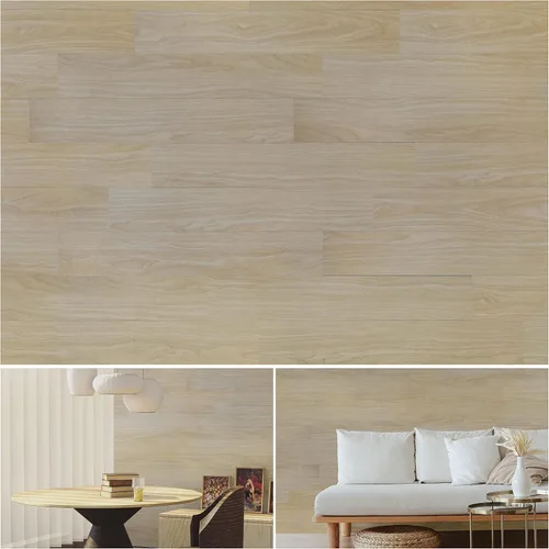 Miniatura 11 de Panel de pared magnético de vinilo (olmo oscuro moderno) 36sf