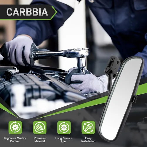 Miniatura 5 de 76430-S01-A01ZA Espejo retrovisor interior compatible con Honda Civic 1.6L 1996 1997 1998 1999 2000 76430S01A01ZA