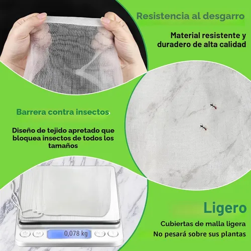 Miniatura 4 de Evoio Red para pájaros para jardín, arbustos de arándanos, cubierta de red para árboles frutales, bolsas de malla con cordón, 4 unidades de 2.3 x