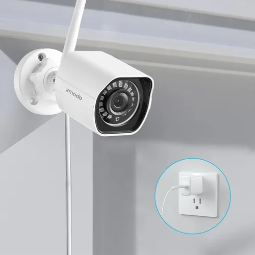 Miniatura 2 de Zmodo Cámara de seguridad inalámbrica para exteriores (paquete de 2), sistema de cámara de seguridad para el hogar Full HD de 1080p, funciona